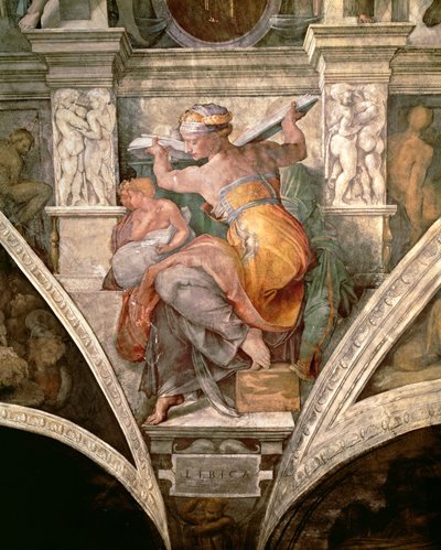 Sistine Chapel Ceiling: Libyan Sibyl by Michelangelo Buonarroti